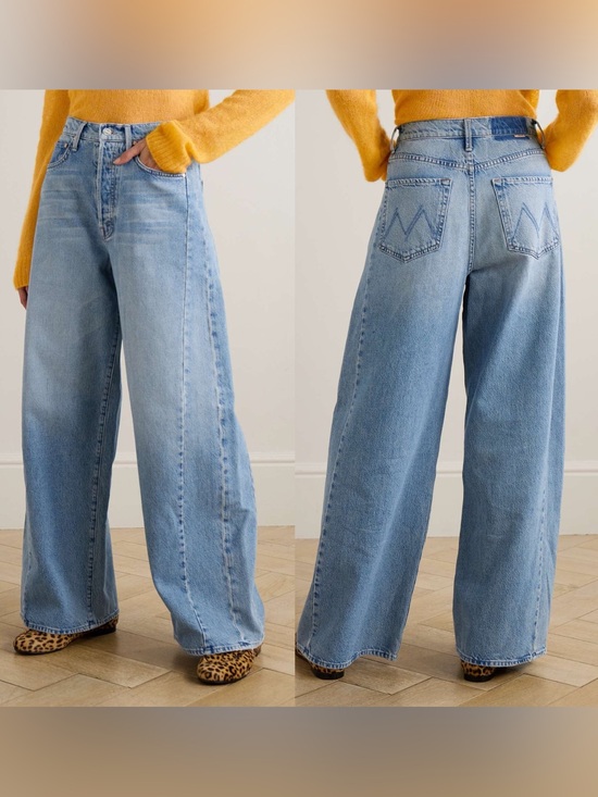 MOTHER Denim - ❤️🔥 MOTHER The Pipe Dream Button Sneak High Rise Jeans in Leap At The Chance 30